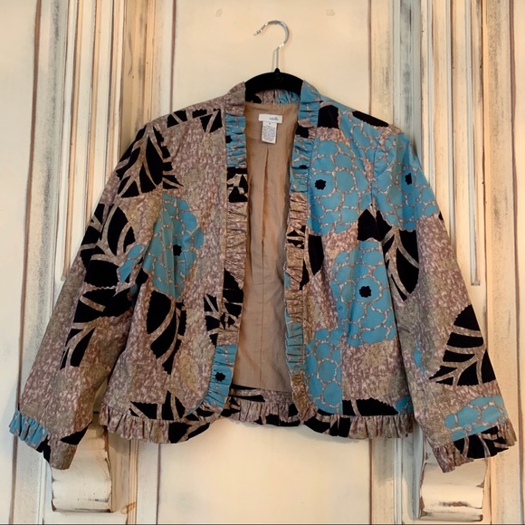 Odille for Anthropologie cropped corduroy Blazer - Picture 3 of 14